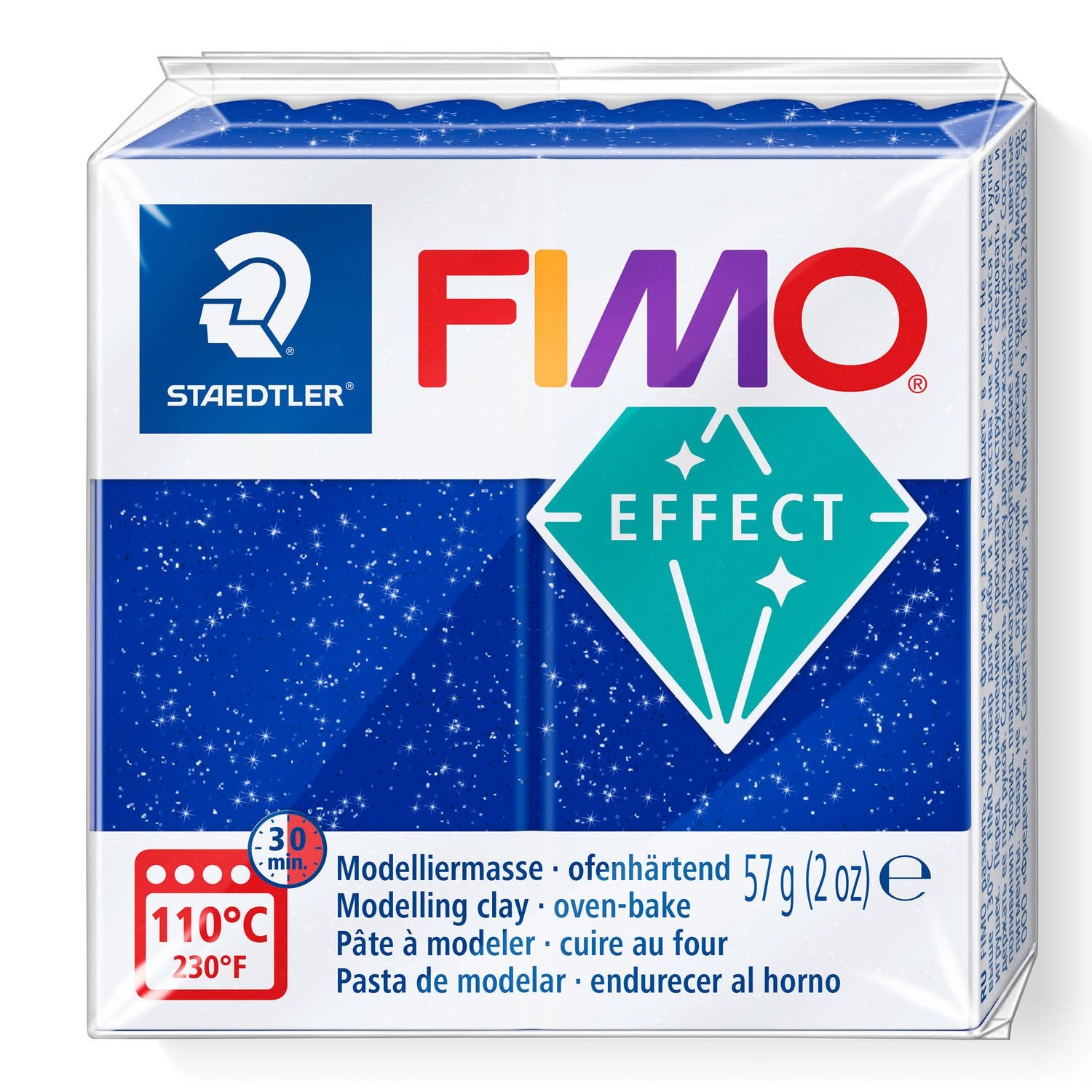 FIMO Effects Clay 57g 8020-302 Glitter Blue