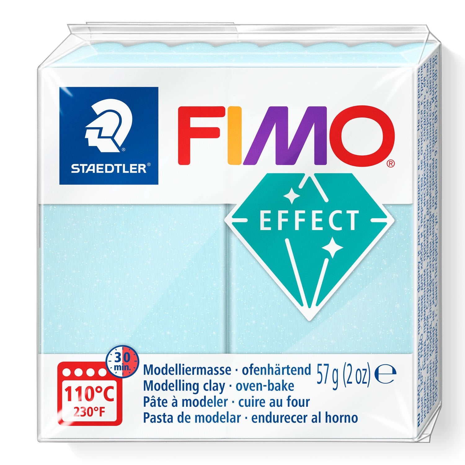 FIMO Soft Polymer Clay 57g 8020-306 Blue Ice Quartz