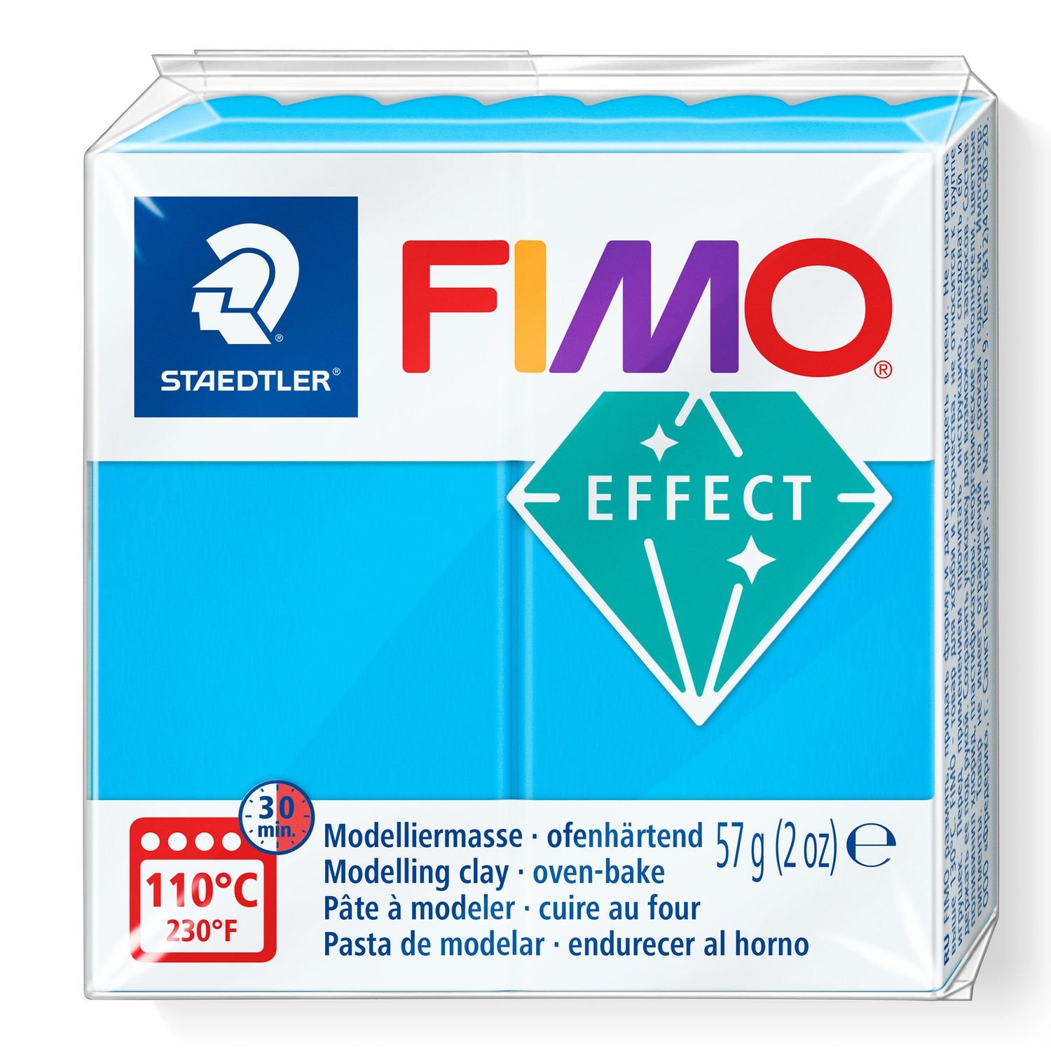 FIMO Effects Clay 57g 8020-374 Translucent Blue