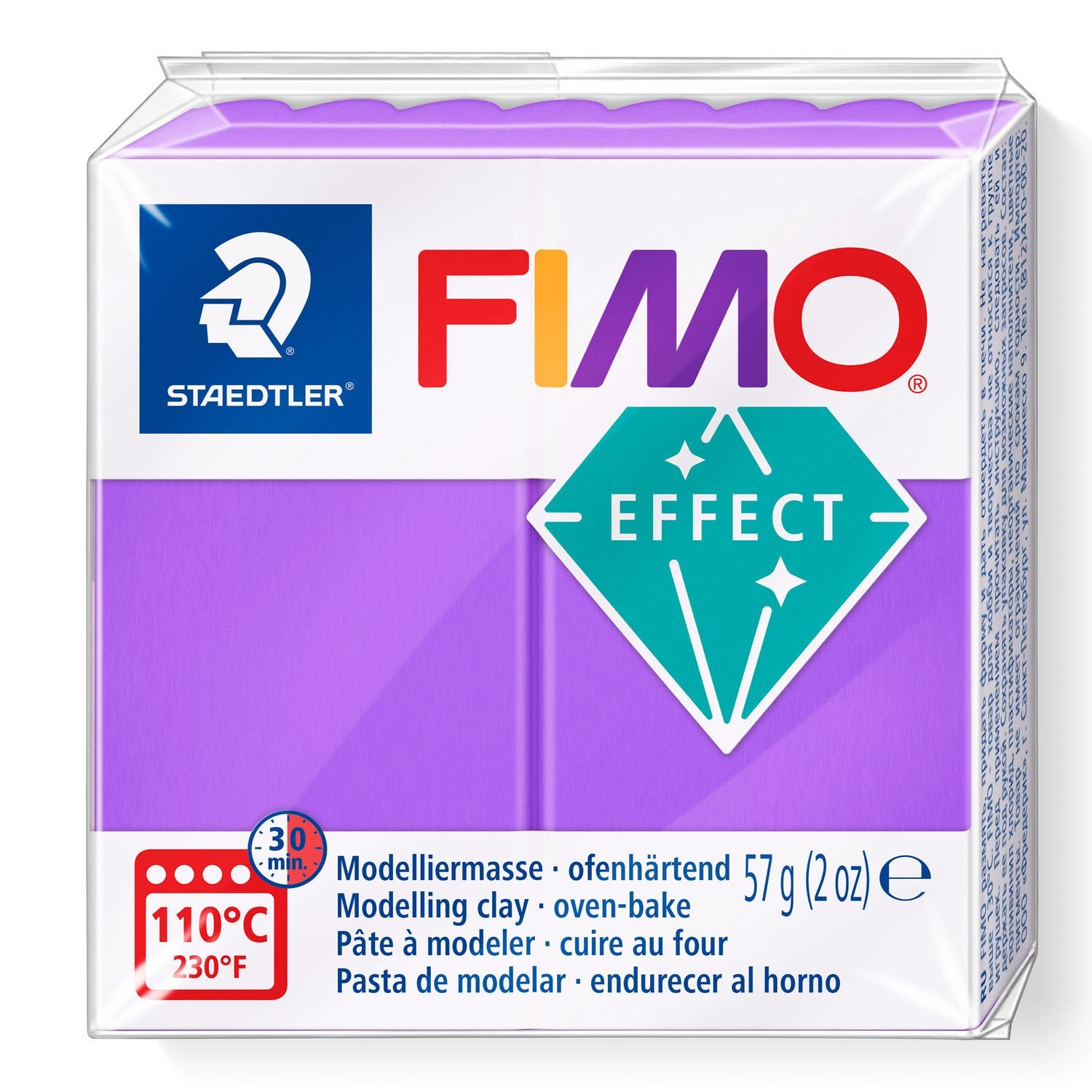 FIMO Effects Clay 57g 8020-604 Translucent Purple