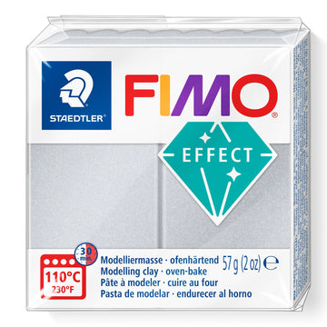 FIMO Effects Clay 57g 8020-817 Pearl Light Silver