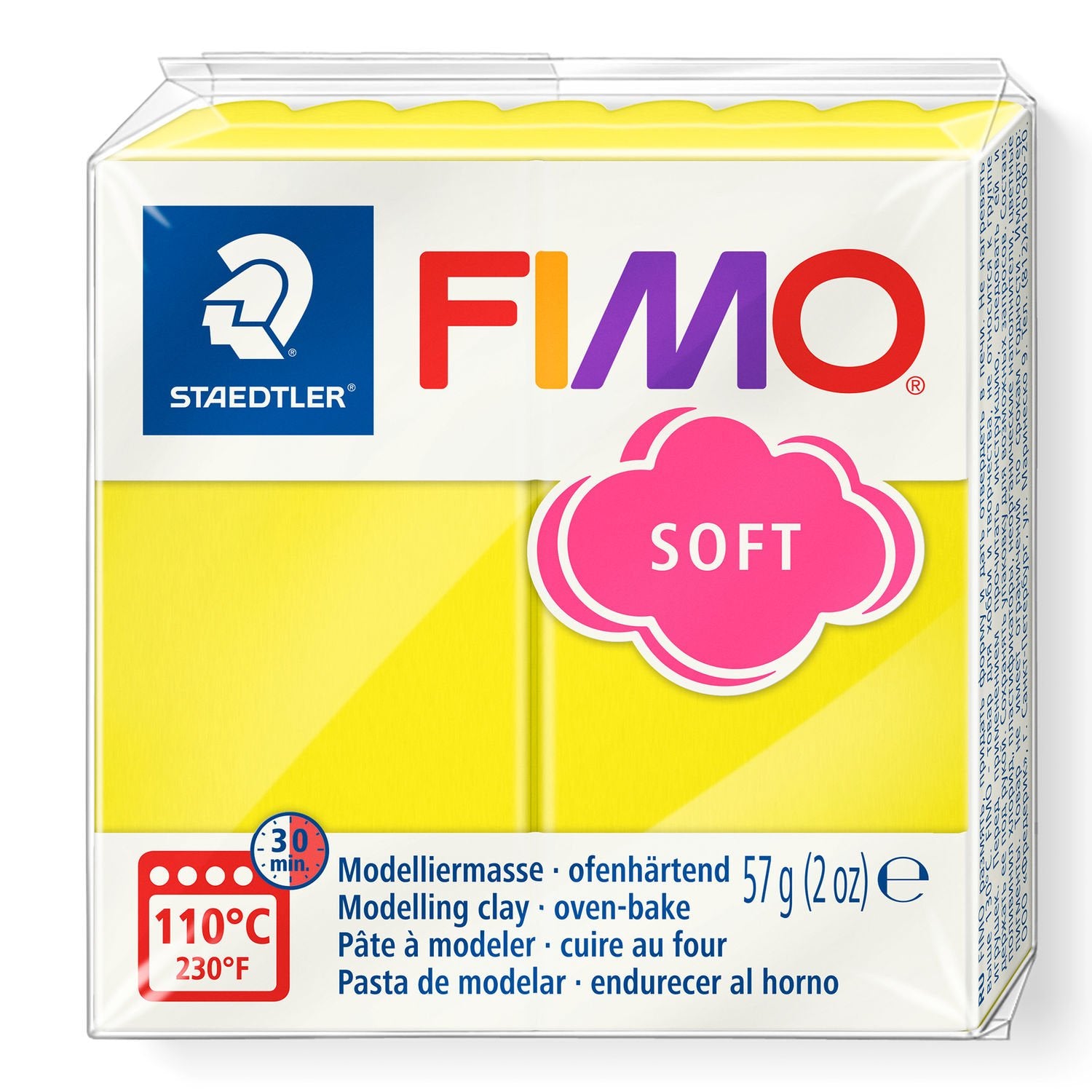 FIMO Soft Polymer Clay 57g 8020-10 Lemon