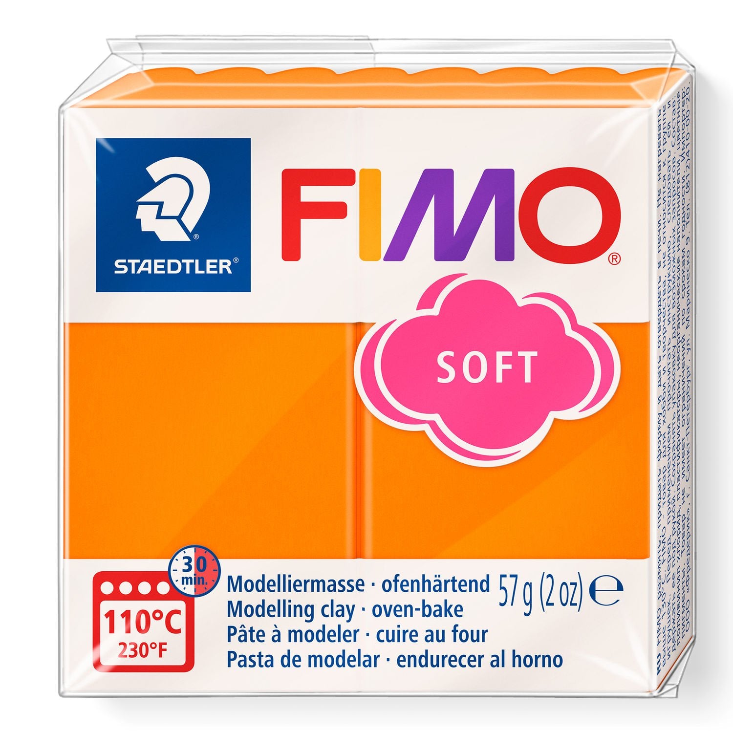 FIMO Soft Polymer Clay 57g 8020-42 Tangerine