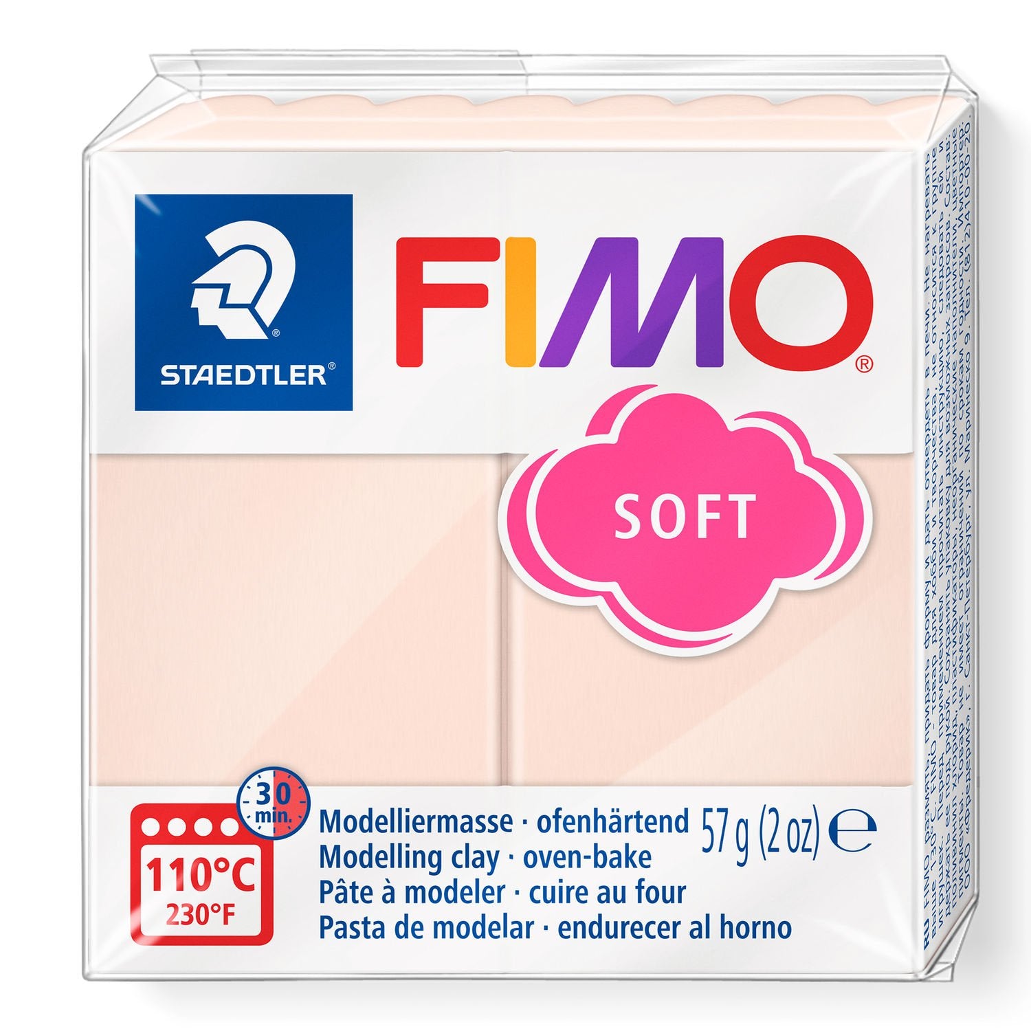 FIMO Soft Polymer Clay 57g 8020-43 Pale Pink