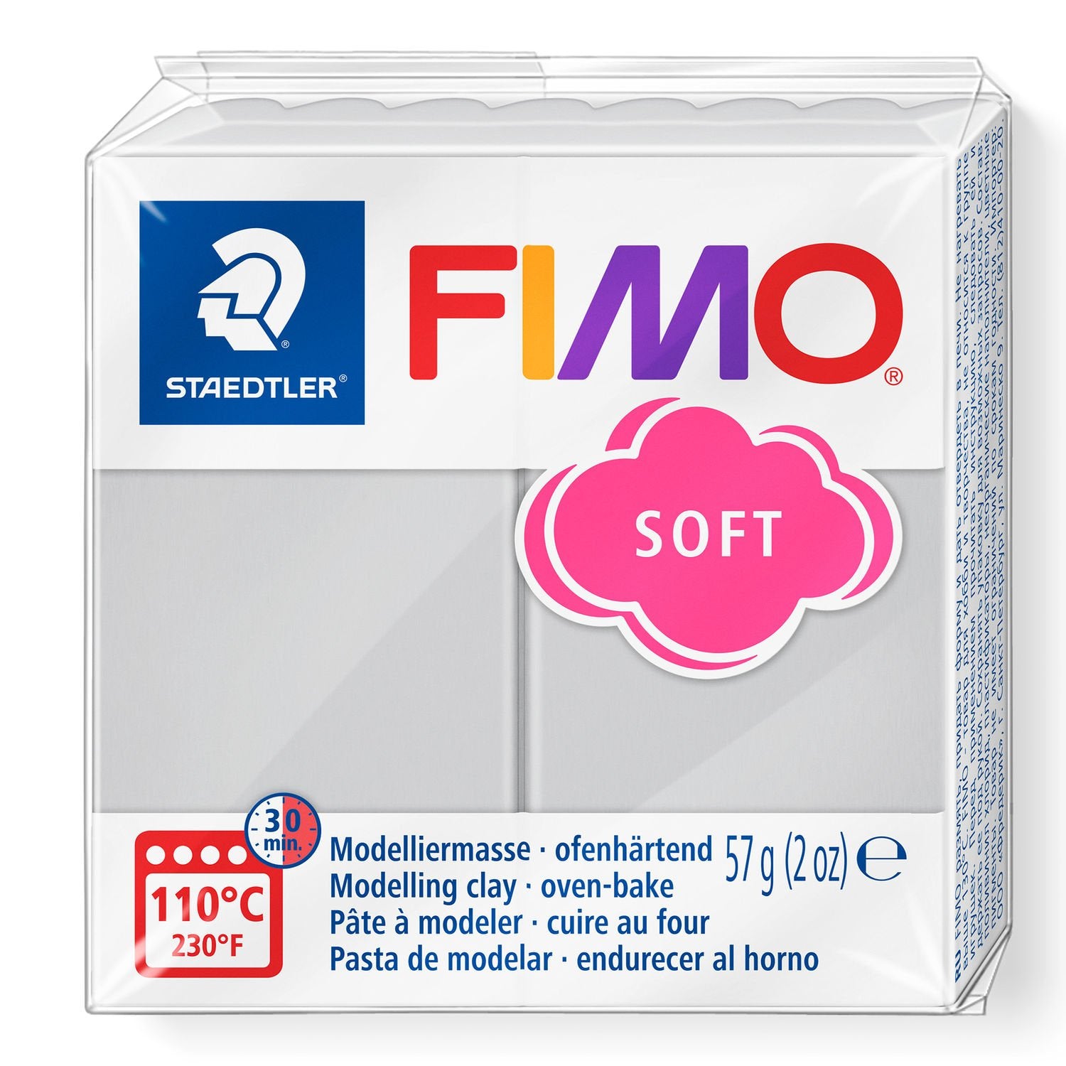  FIMO Soft Polymer Clay 57g 8020-80 Dolphin Grey