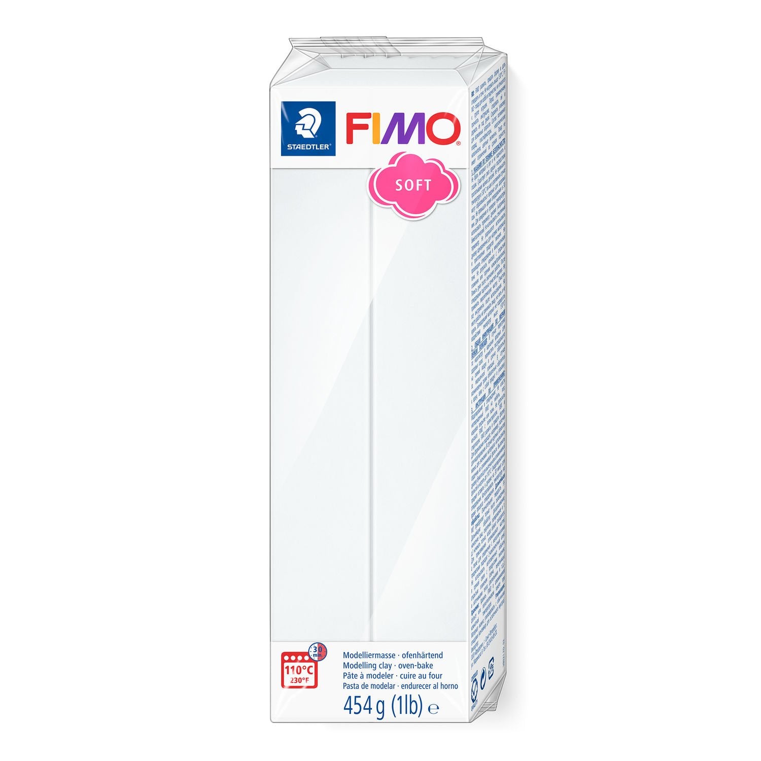 FIMO Large Block of Soft Clay 454g 8021-0 White