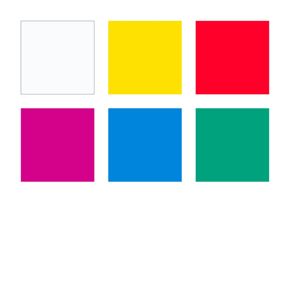 Fimo Professional True Colours 6 Pack Includes 6 x 85 g Blocks includes White, True Yellow, TrueRed,True Magenta, True Blue, True Green