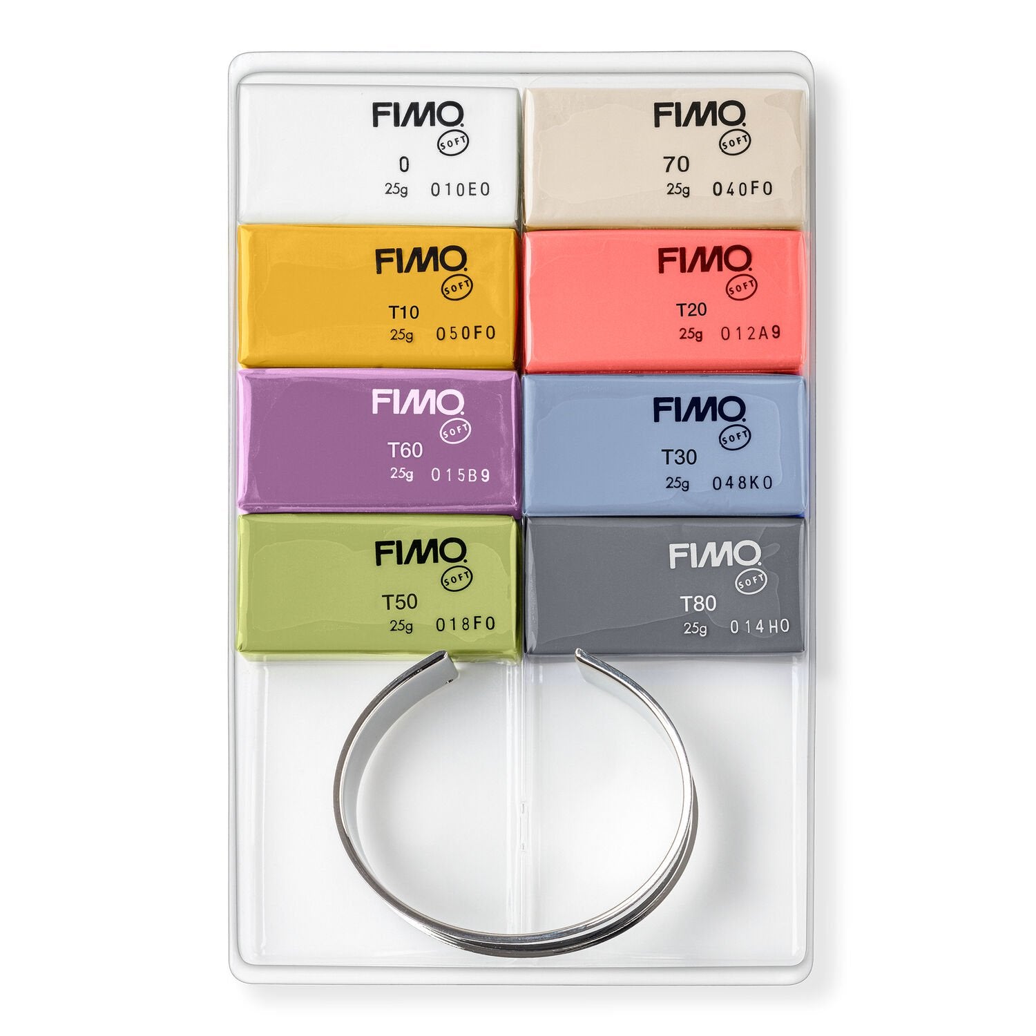 FIMO Soft Bangle Kit 8023 C8 1P Includes bangle and 8 colours - 0