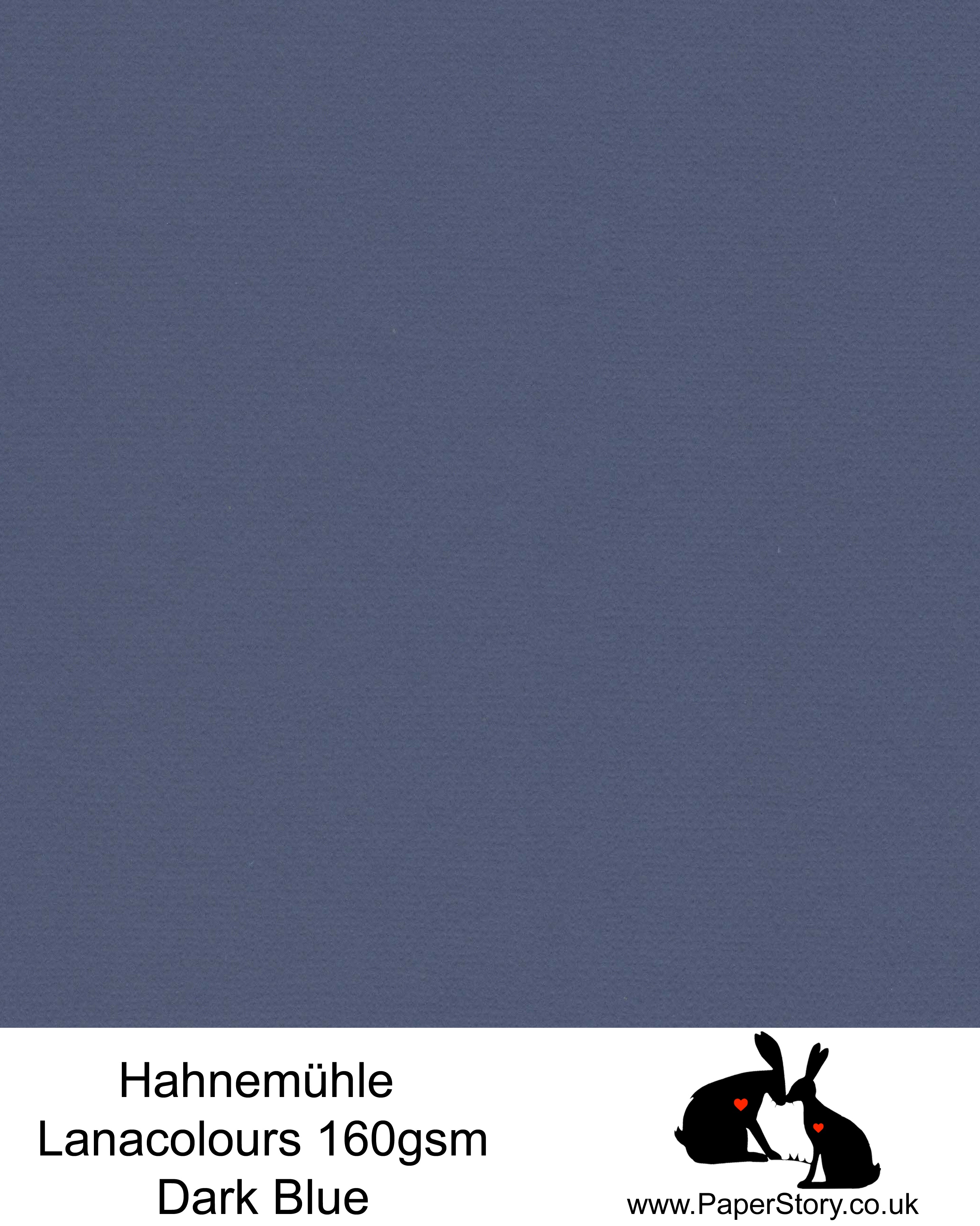 Hahnemühle Lana Colours Dark Blue, night sky pastel hammered paper 160 gsm. Artist Premium Pastel and Papercutting Papers 160 gsm often described as hammered paper.