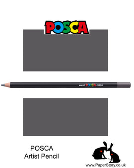 Uni POSCA individual Coloured Pencils Dark Grey 61