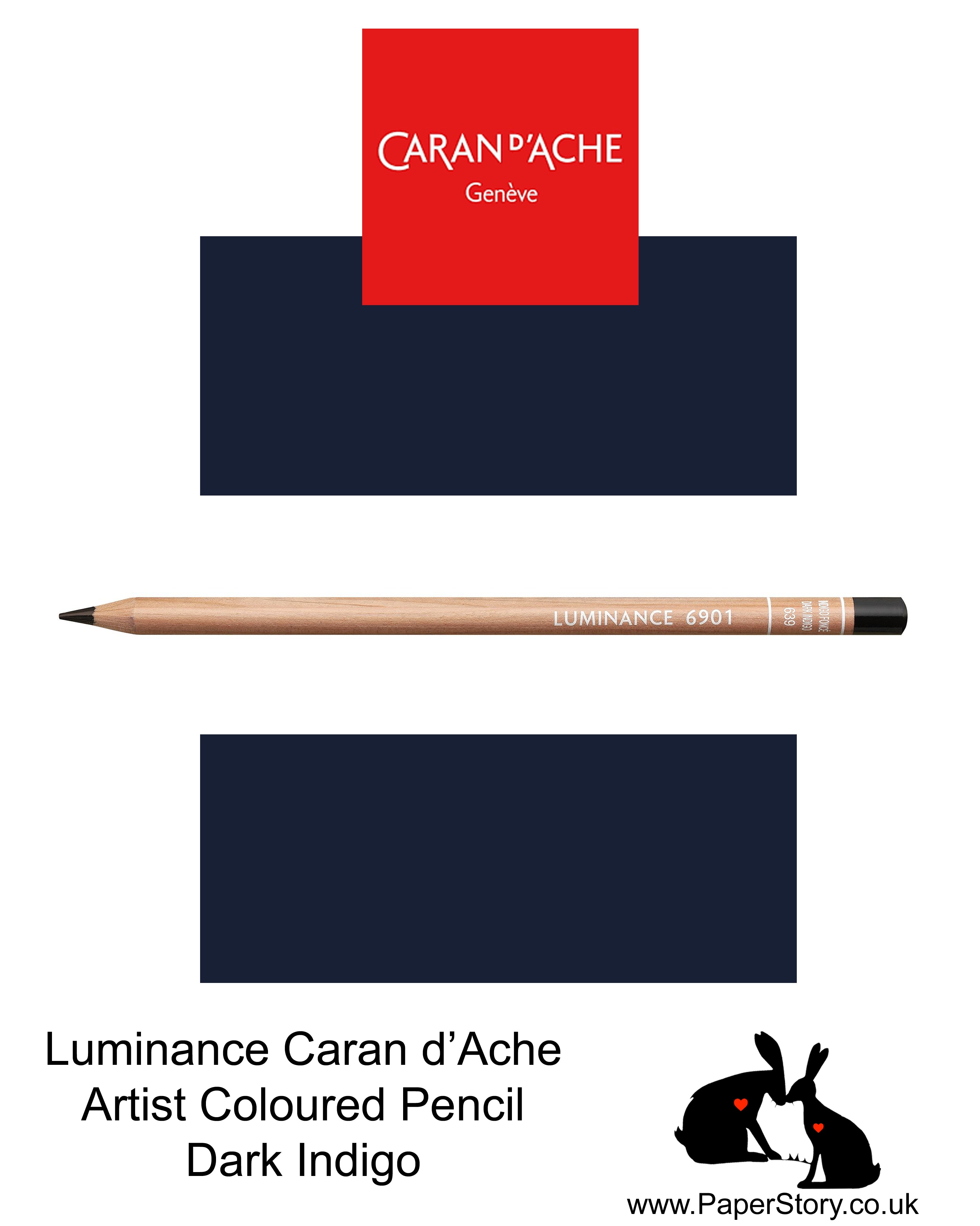 NEW Caran d'Ache Luminance individual Artist Colour Pencils 6901 Dark Indigo 639
