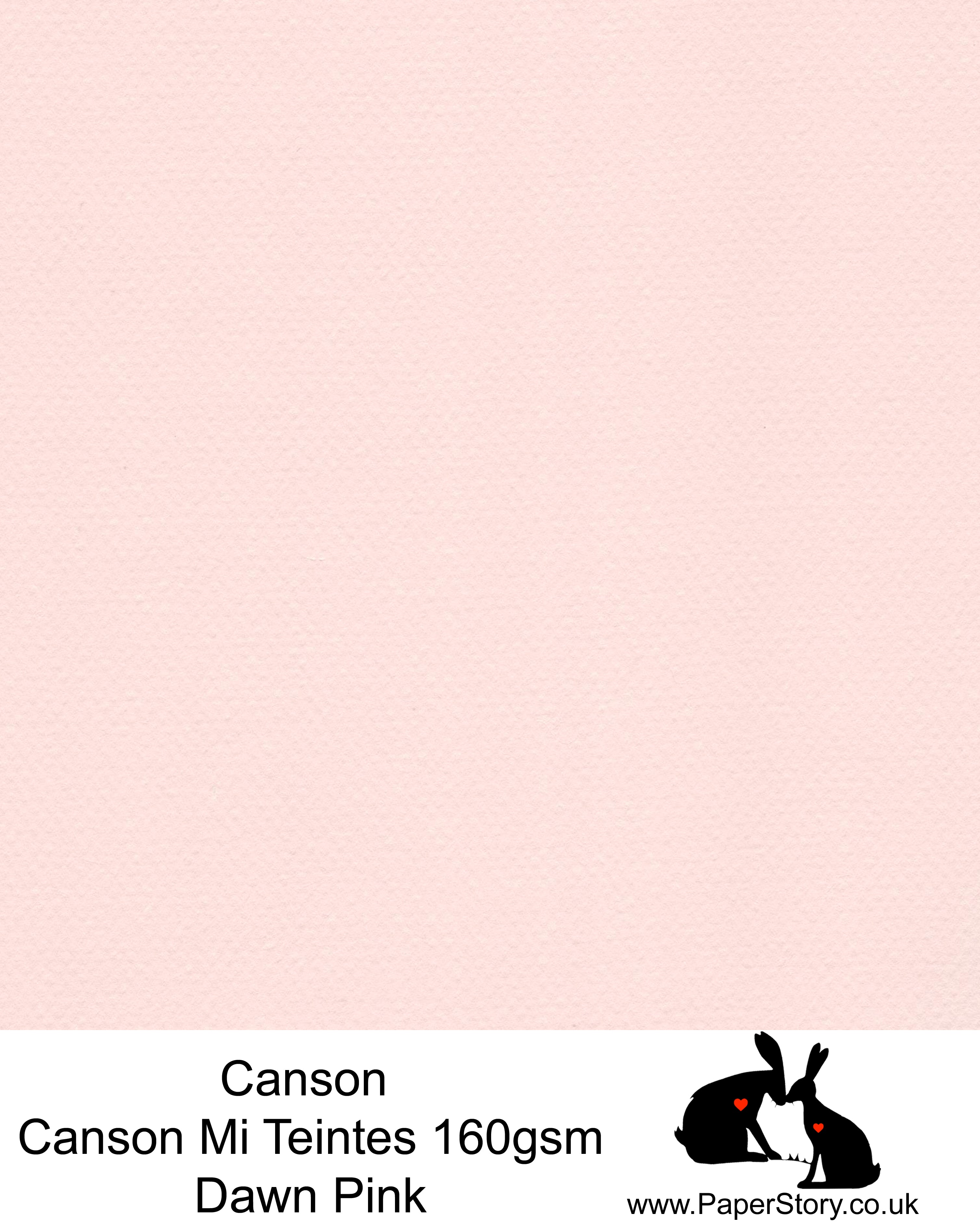Canson Mi Teintes acid free, soft pink, hammered texture honeycomb surface paper 160 gsm. This is a popular and classic paper for all artists especially well respected for Pastel  and Papercutting made famous by Paper Panda. This paper has a honeycombed finish one side and fine grain the other. An authentic art paper, acid free with a  very high 50% cotton content. Canson Mi-Teintes complies with the ISO 9706 standard on permanence, a guarantee of excellent conservation  