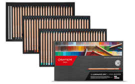 Caran d'Ache Luminance  76 colour assortment set of Artist Pencils + 2 full blenders