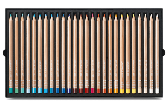 Caran d'Ache Luminance  76 colour assortment set of Artist Pencils + 2 full blenders