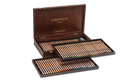 Caran d'Ache Luminance 6901 Professional Colour Wooden Pencil Gift Box of assorted 76 colours + 4 repeat colours + 2 full blenders & 2 Grafwood pencils