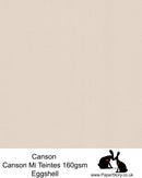 Canson Mi Teintes acid free, Eggshell deep Ivory hammered texture honeycomb surface paper 160 gsm. This is a popular and classic paper for all artists especially well respected for Pastel  and Papercutting made famous by Paper Panda. This paper has a honeycombed finish one side and fine grain the other. An authentic art paper, acid free with a  very high 50% cotton content. Canson Mi-Teintes complies with the ISO 9706 standard on permanence, a guarantee of excellent conservation  