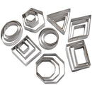 Geometric Stainless Steel Metal Cutters - 24 piece set-1