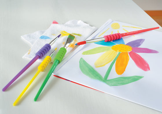 Faber Castell  Set of 4 Soft Grip Paint Brushes - Brights