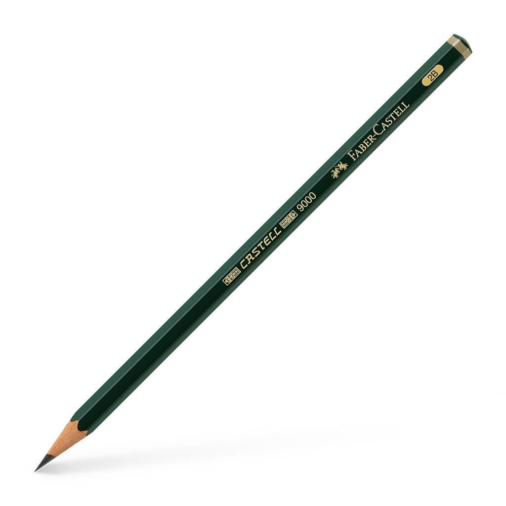 Faber-Castell 9000 Black Lead Pencils Graphite individual pencils 8B - 6H-8