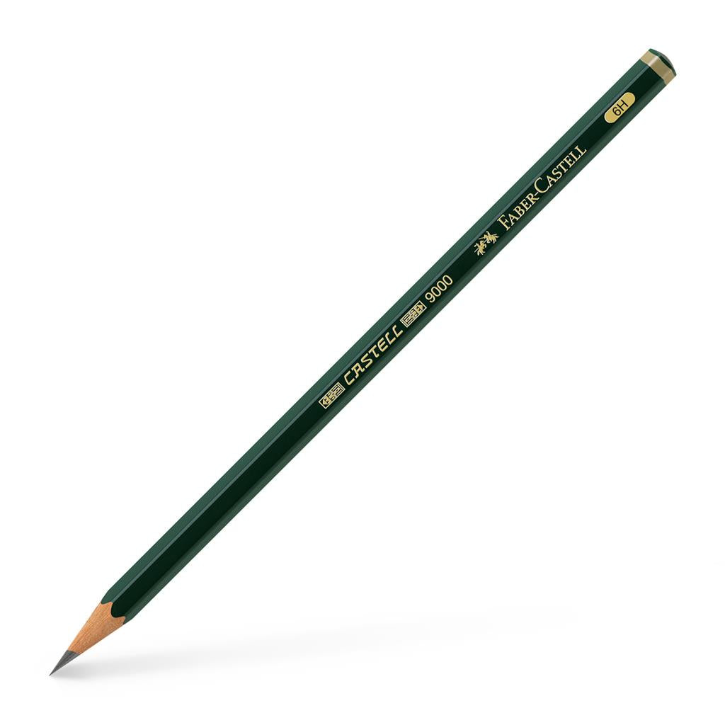 Faber-Castell 9000 Black Lead Pencils Graphite individual pencils 8B - 6H-17