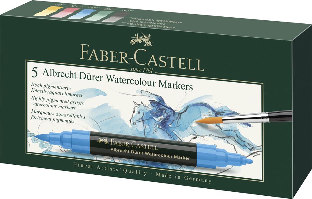 Faber Castell Albrecht Durer Watercolour Markers Pack of 5