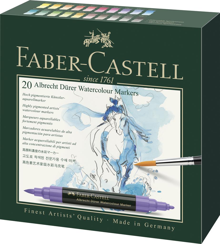 Faber Castell Albrecht Durer Watercolour Markers Pack of 20
