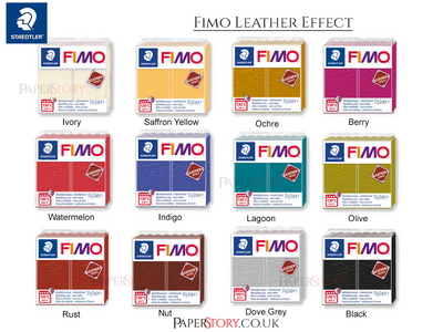 FIMO Leather Effect - Saffron Yellow 57g  Clearance - 0