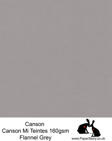 A4 Canson Mi Teintes 160 gsm paper Flannel Grey Nº 122