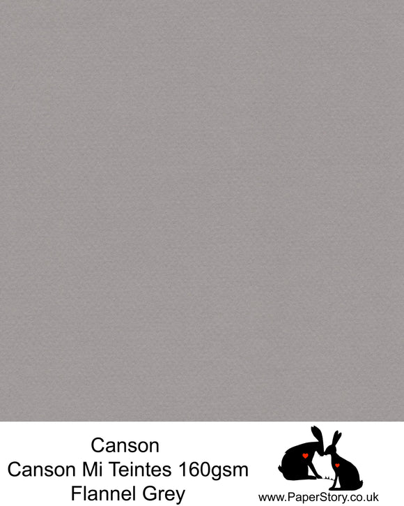 Flannel Grey Nº 122 Canson Mi Teintes 160 gsm A3
