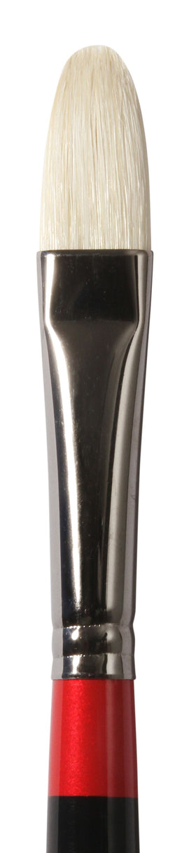 Daler Rowney Georgian Filbert G12 Oil bristle Brush Nº10. Beautifully balanced oil brush by Daler Rowney. Essential brush for any oil painter, can also be used with acrylic paints. Holds maximum paint, perfect for soft edges and blending.