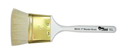 Bob Ross  2" Soft Landscape Blender Brush. The 2” Blender Brush makes it possible now, as never before, to achieve all of those soft, delicate, subtle areas so often found in landscapes and seascapes:  skies with soft, wispy clouds, the misty areas at the base of mountains, background trees and waterfalls.  In seascapes, the 2” Blender is especially effective for blending the transparency or “eye” of the large wave.