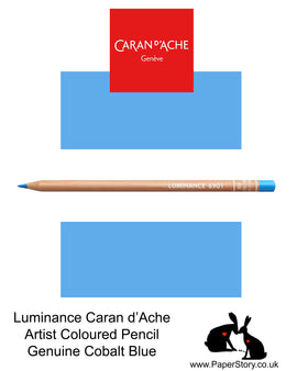 Caran d'Ache Luminance individual Artist Colour Pencils 6901 Genuine Cobalt Blue 662