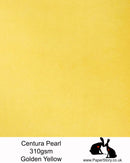 Centura Pearl single sided card 310 gsm. Bright golden yellow. Pearlescent one side, white printable surface on the other. High-quality Pearlescent card made in the UK, perfect for wedding cards, greetings cards, boxes and art and craft projects.Centura Pearl single sided card 310 gsm. Bright golden yellow. Pearlescent one side, white printable surface on the other. High-quality Pearlescent card made in the UK, perfect for wedding cards, greetings cards, boxes and art and craft projects.