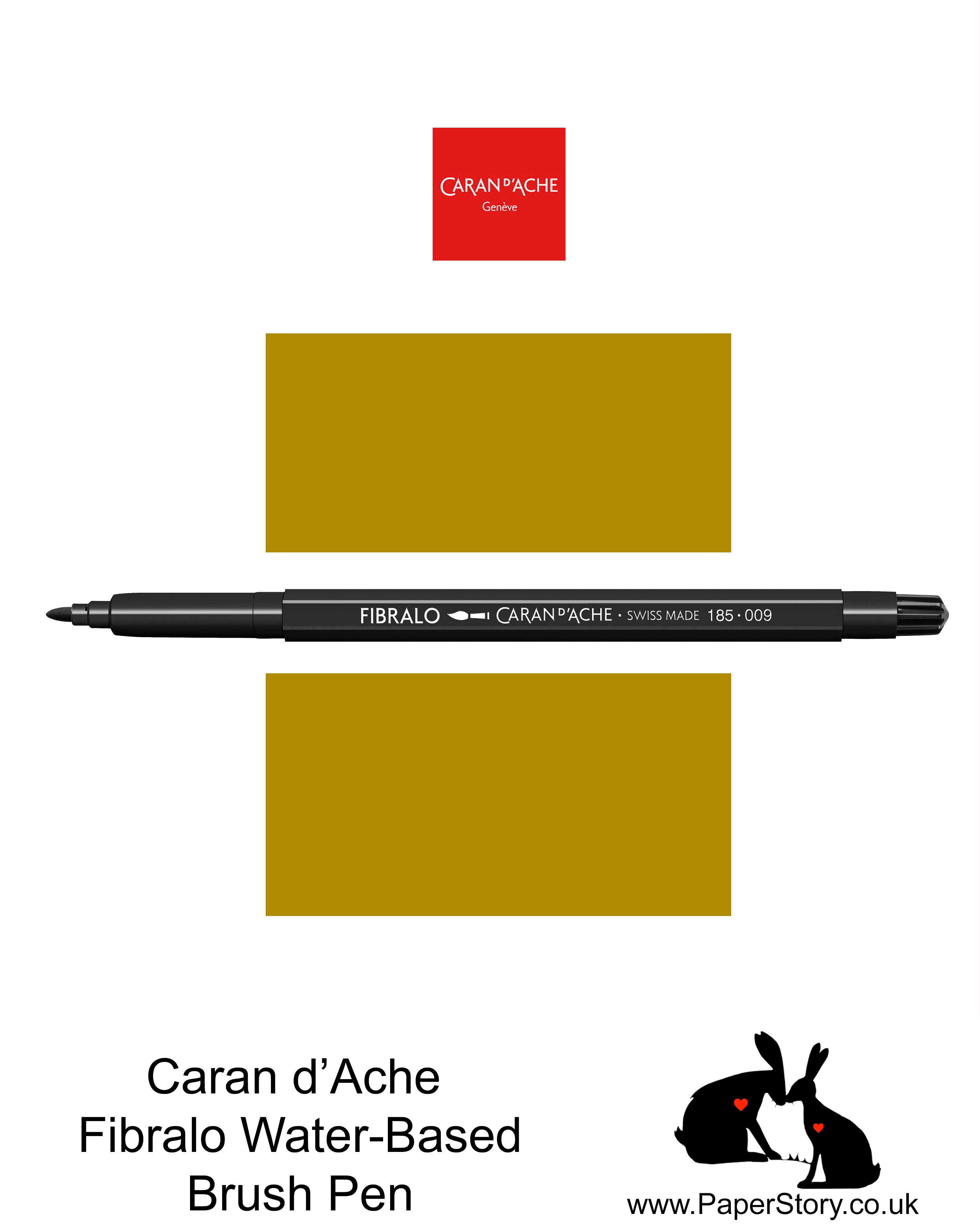 Caran D'Ache Fibralo Water-soluble fibre-tipped brush pen Nº033 Golden Ochre