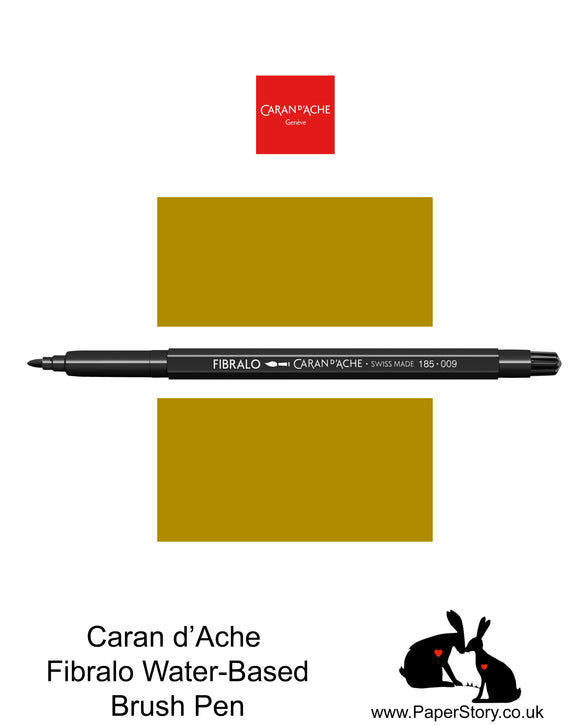 Caran D'Ache Fibralo Water-soluble fibre-tipped brush pen Nº033 Golden Ochre