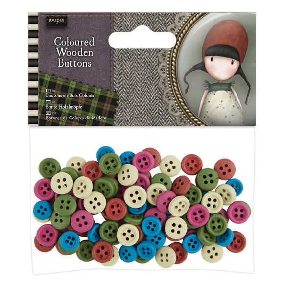 Gorjuss buttons mixed bag 100