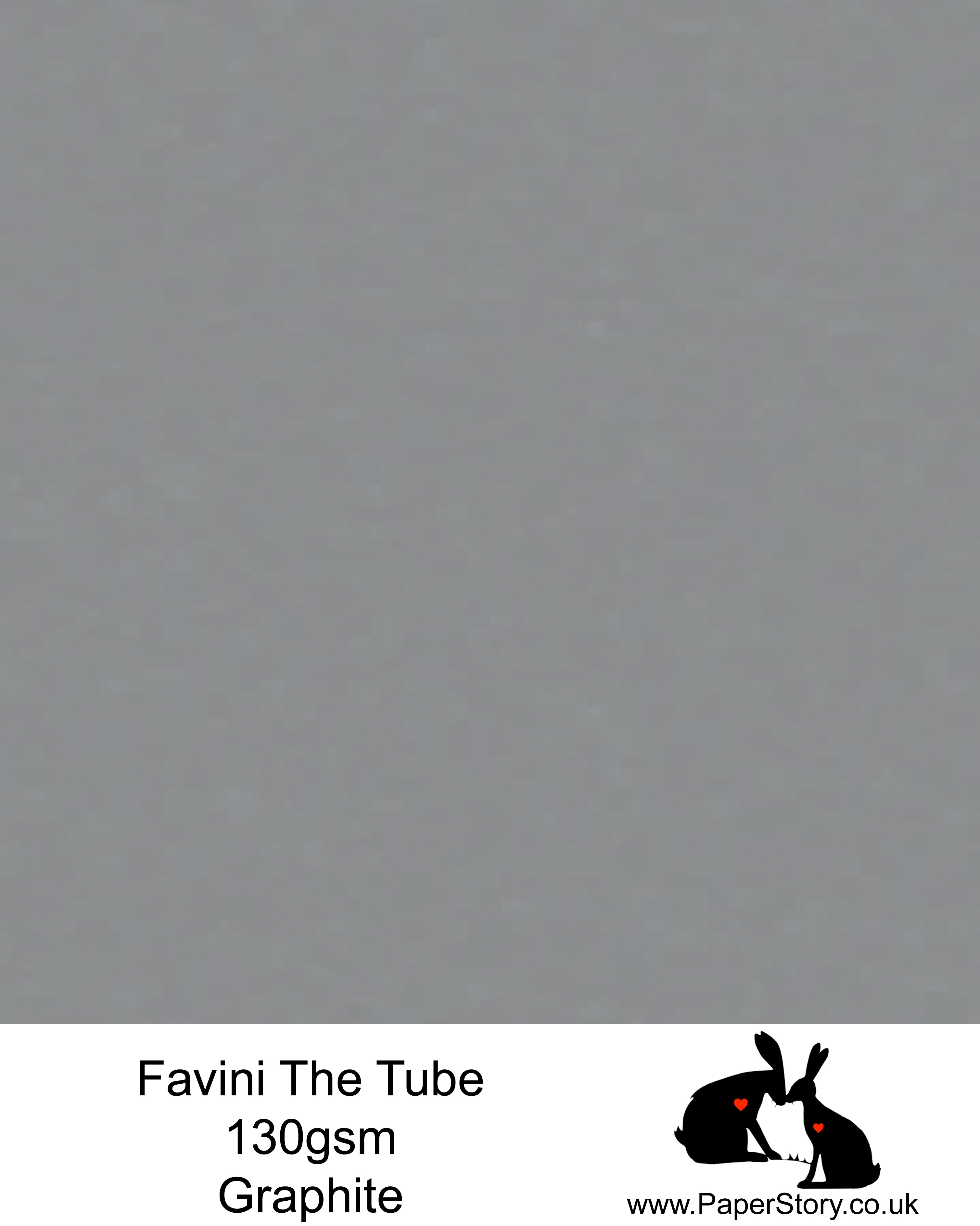 The Tube Favini Graphite Grey is an innovative matte paper and our favourite PaperCutting paper, also be use for foil and screen blocking. The subtle soft touch of this paper provides an elegance unsurpassed by any other paper. Fingerprints are kept to an absolute minimum due to its special properties.The Tube Favini smooth paper 130 gsm Dark Grey A4 x 10 sheets : Clearance