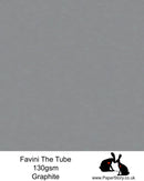The Tube Favini Graphite Grey is an innovative matte paper and our favourite PaperCutting paper, also be use for foil and screen blocking. The subtle soft touch of this paper provides an elegance unsurpassed by any other paper. Fingerprints are kept to an absolute minimum due to its special properties.The Tube Favini smooth paper 130 gsm Dark Grey A4 x 10 sheets : Clearance