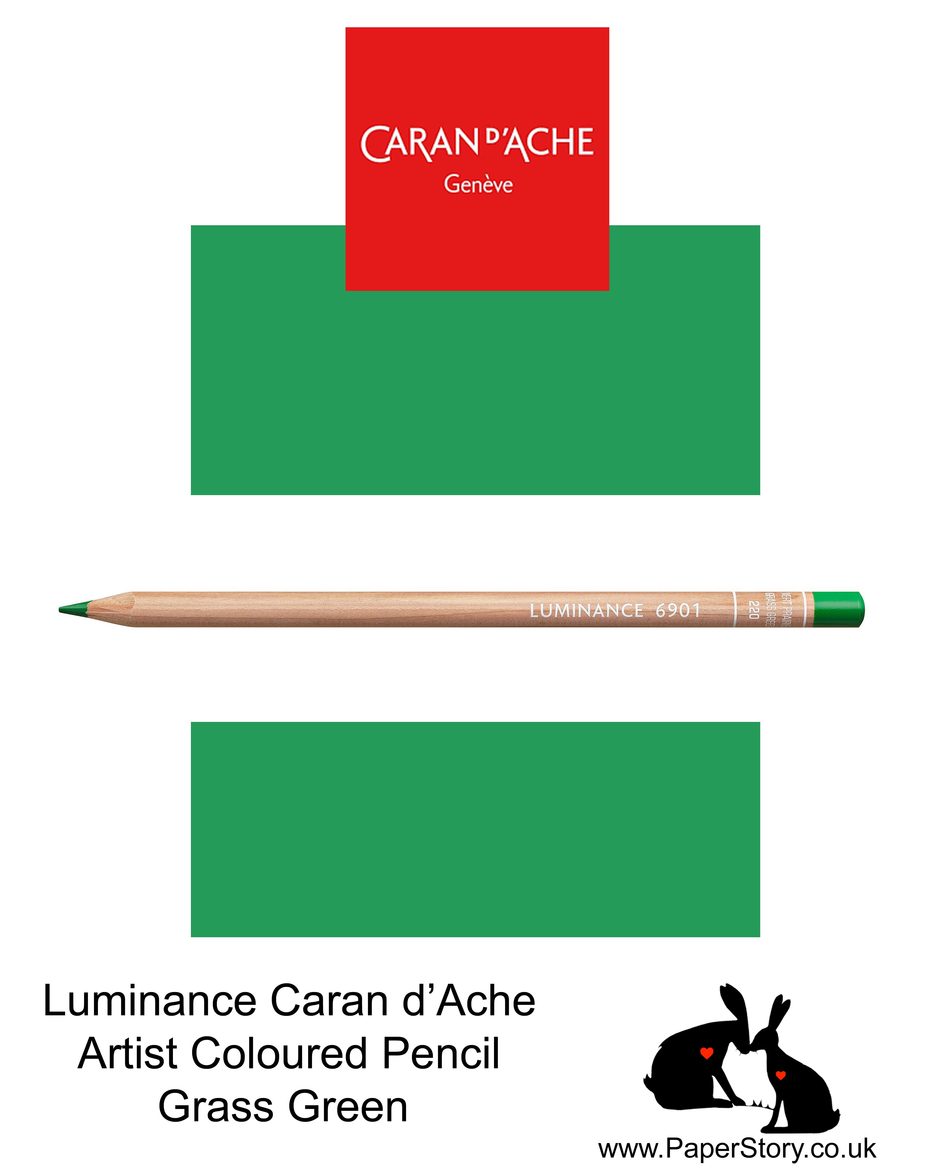 Caran d'Ache Luminance individual Artist Colour Pencils 6901 Grass Green 220