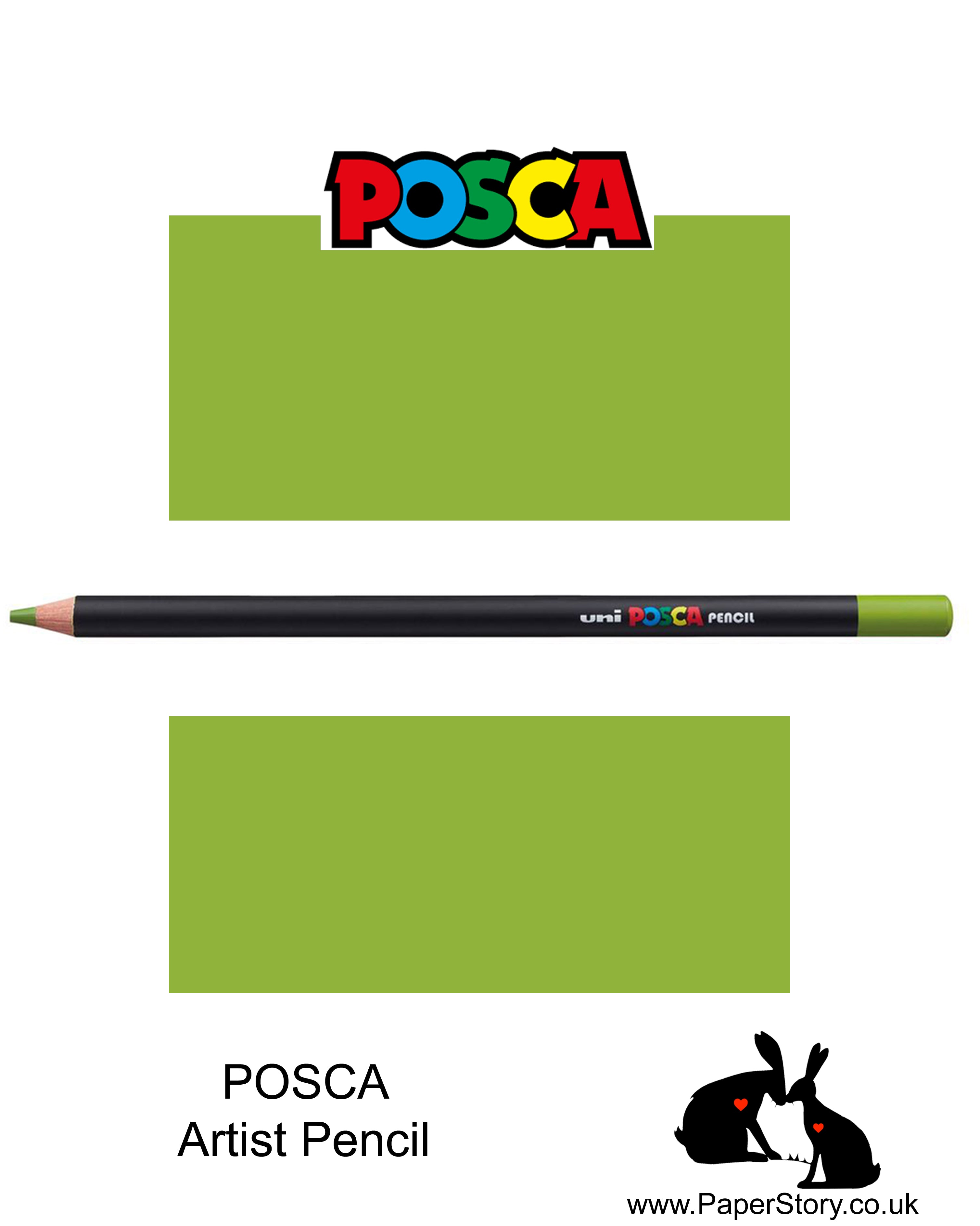 Uni POSCA individual Coloured Pencils Green Tea 76