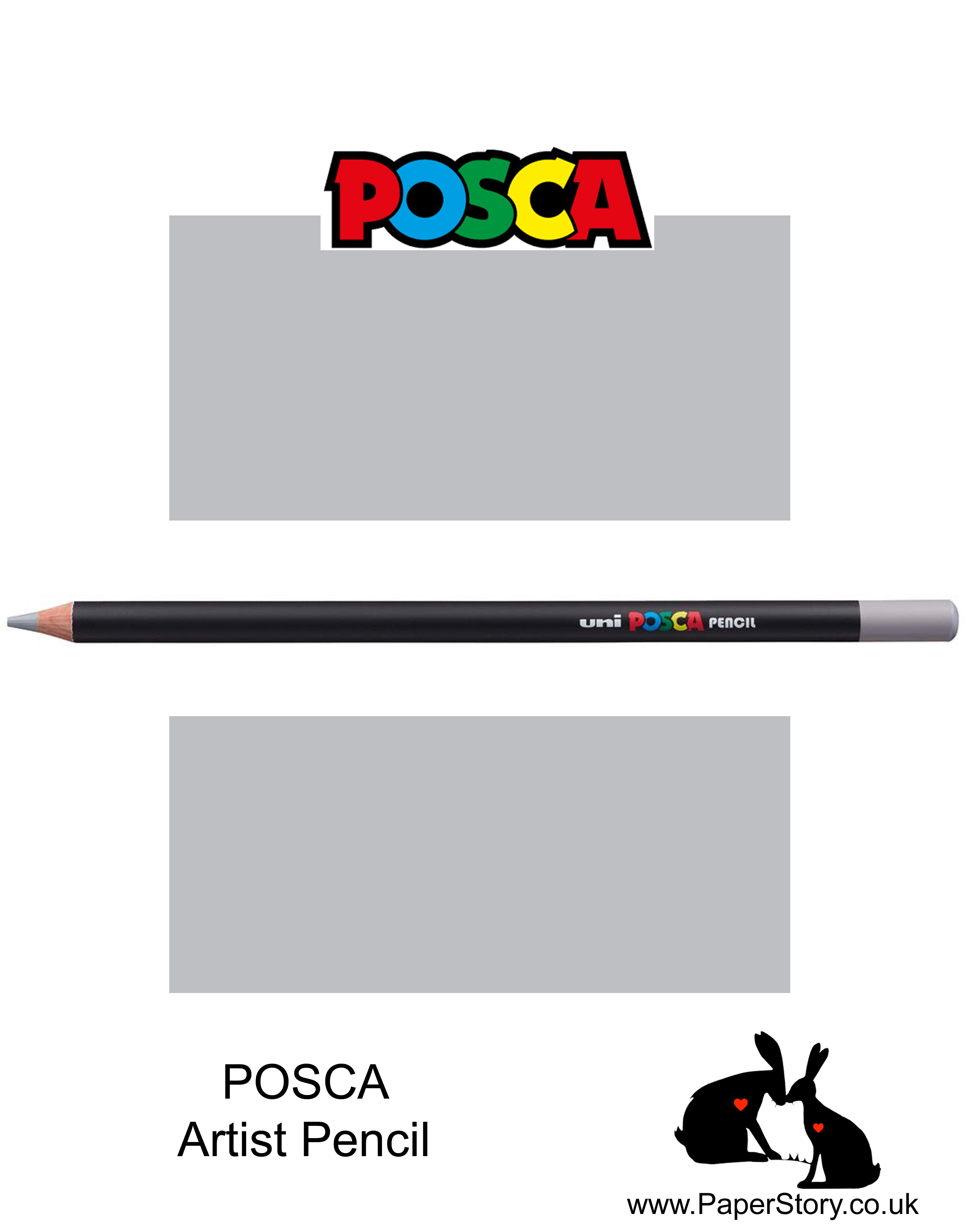Uni POSCA individual Coloured Pencils Grey 37