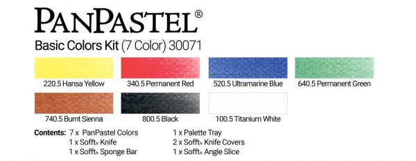 Basic Colours starter set of 7 Pans Sofft Tools & Tray