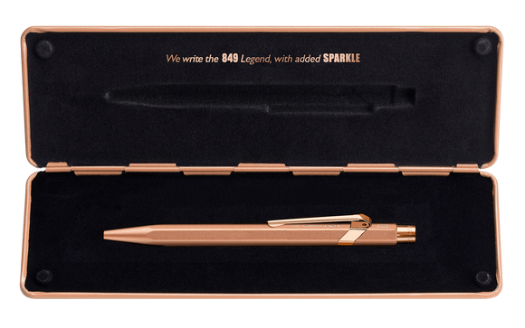 Caran d'Ache 849 Rose Gold pen