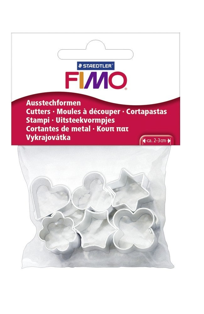 Fimo metal shape cutters : pack of 6