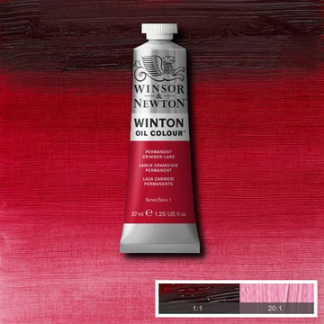 Permanent Crimson Lake is a transparent rich mid-range crimson colour. In Antiquity, Crimson dyes were made from thousands of crushed kermes insects.