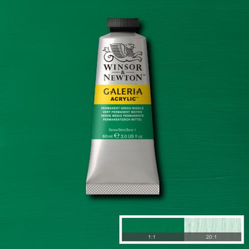 Winsor & Newton Galeria Acrylic Permanent Green Middle : 60ml