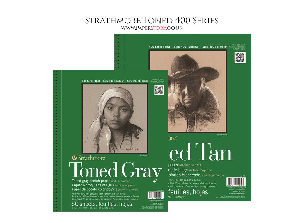 Strathmore 400 Series Toned Sketch Grey & Tan pads