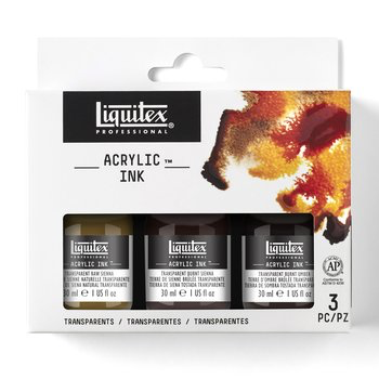 Liquitex Professional Acrylic Ink Set of 3 transparent colours