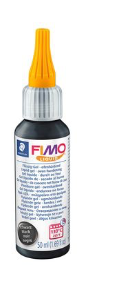 Liquid Fimo deco gel bottle FIMO liquid 8050 : Black