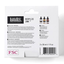 Liquitex Professional Acrylic Ink Set of 3 Iridescent metallic colours-5